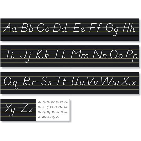 NORTH STAR TEACHER RESOURCES Black Modern Manuscript Alphabet Line 9032